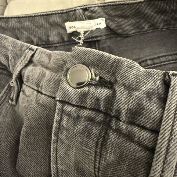 EUC Good American Classic Raw Hem Straight Jeans black size 30 - Picture 3 of 5